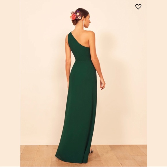 Reformation Evelyn Dress in Emerald - Picture 5 of 6